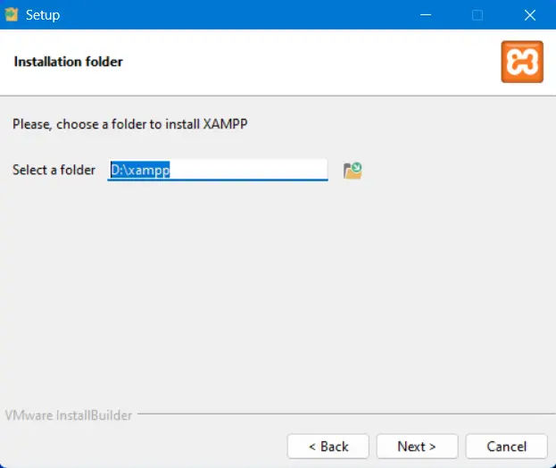 cara instal XAMPP langkah 5b
