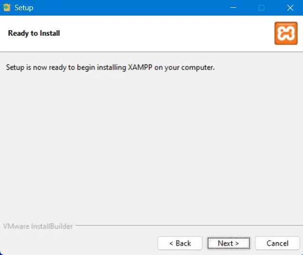cara instal XAMPP di Windows