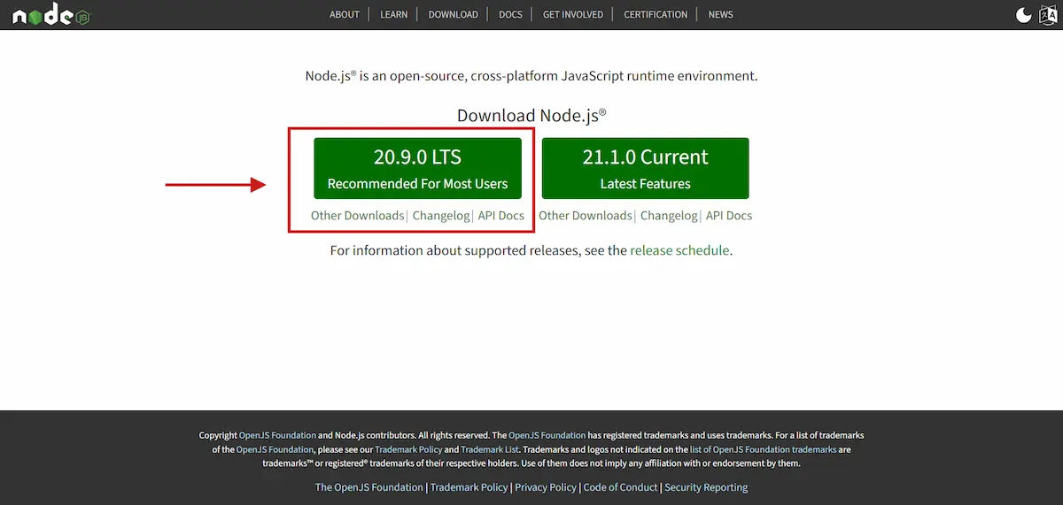 Download Node.js