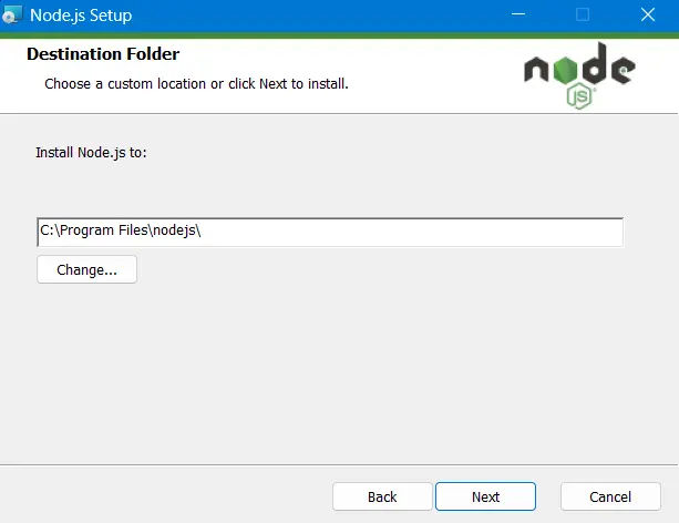 instal node.js langkah 3