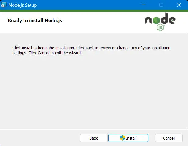 instal node.js langkah 6