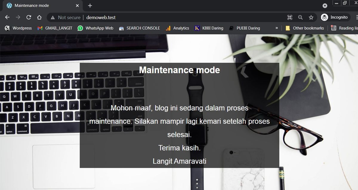 Maintenance mode design