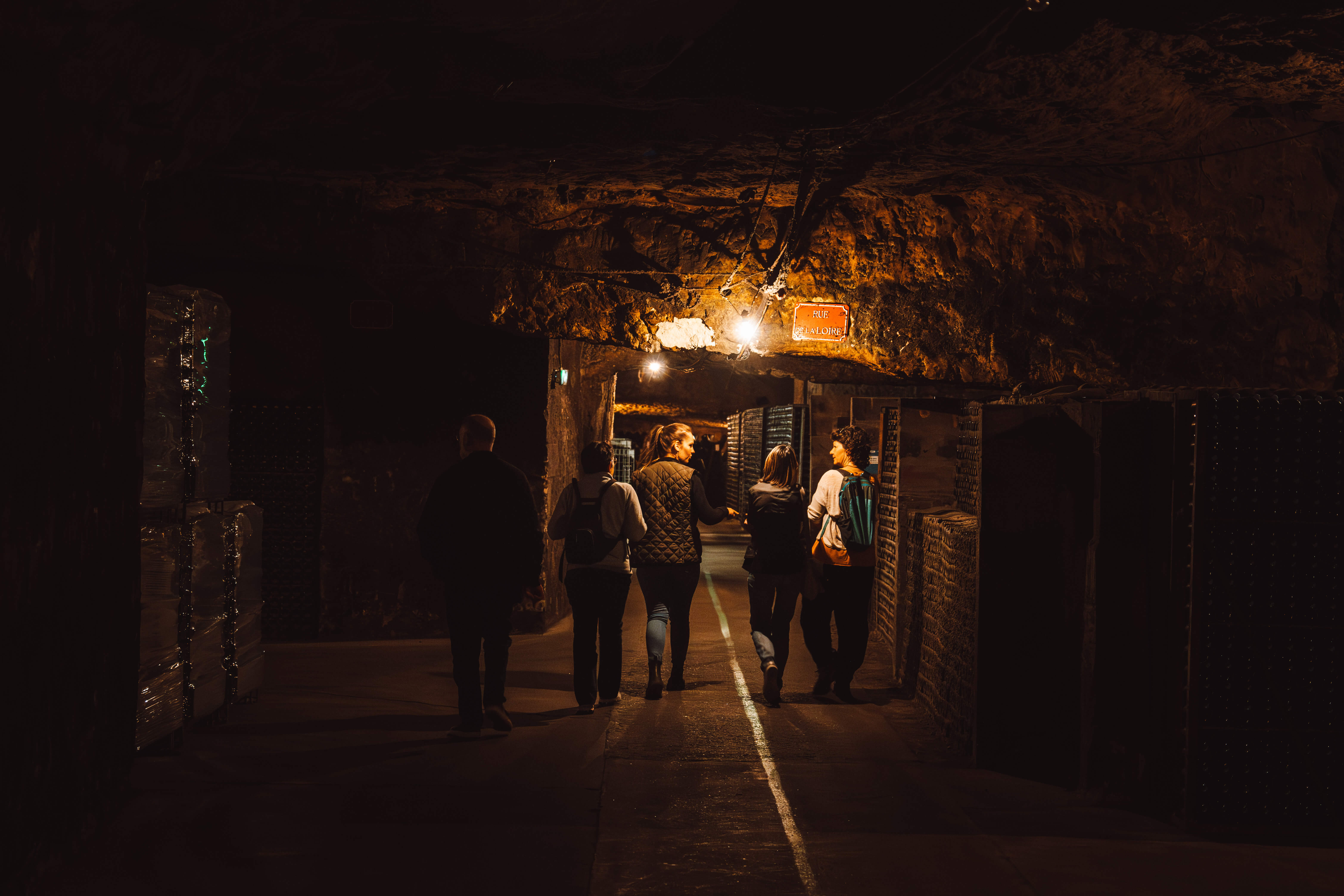 La visite des caves