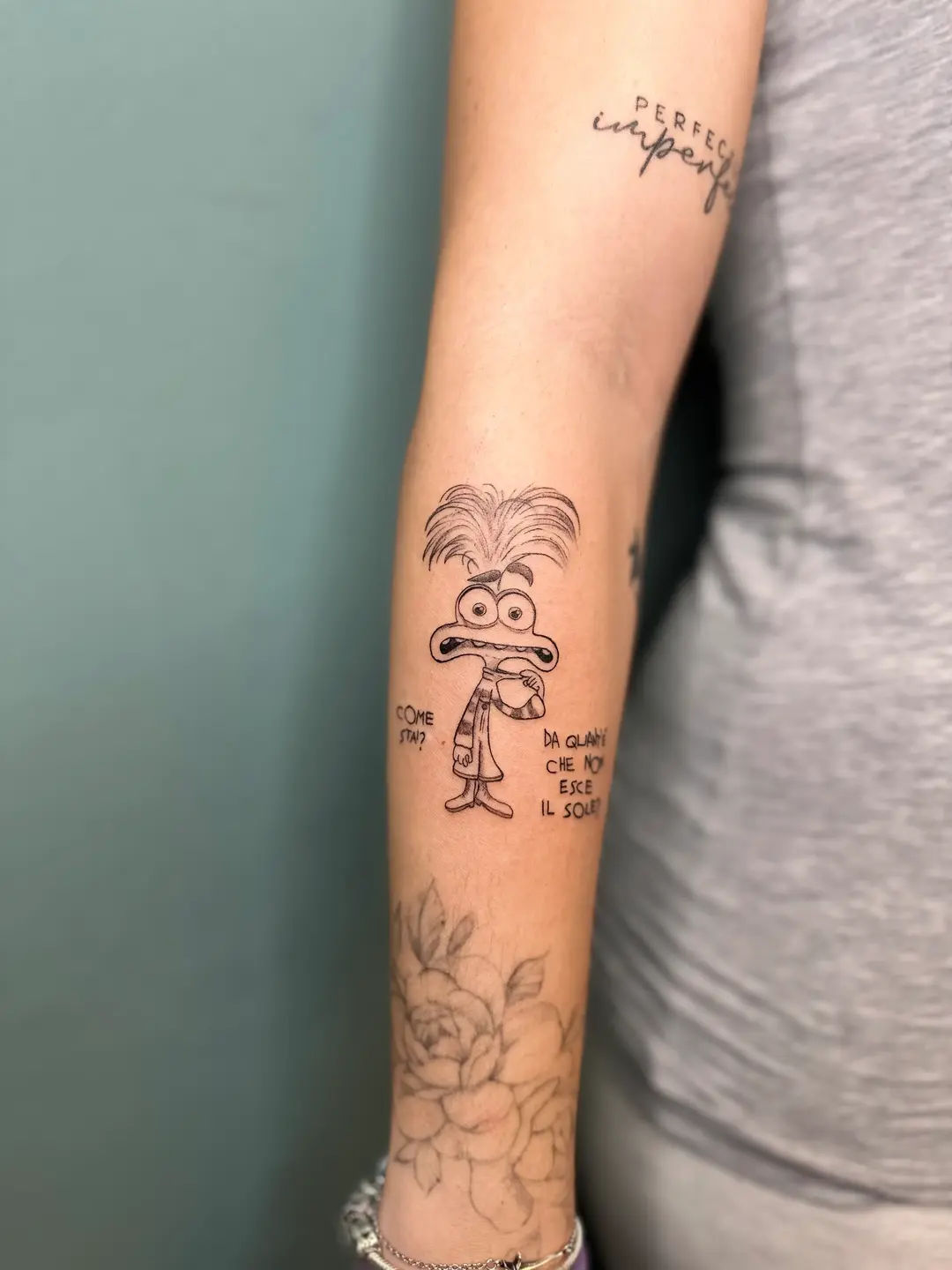 Tatuaggio fineline realizzato da La Phil Tattoo