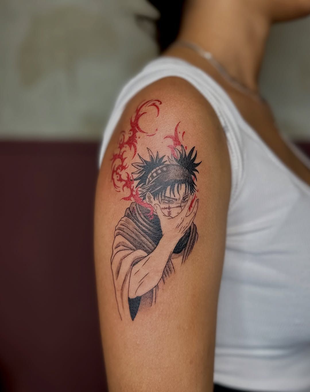 Tatuaggio Red and Black Cartoon - Choso realizzato da La Phil Tattoo a Savigliano