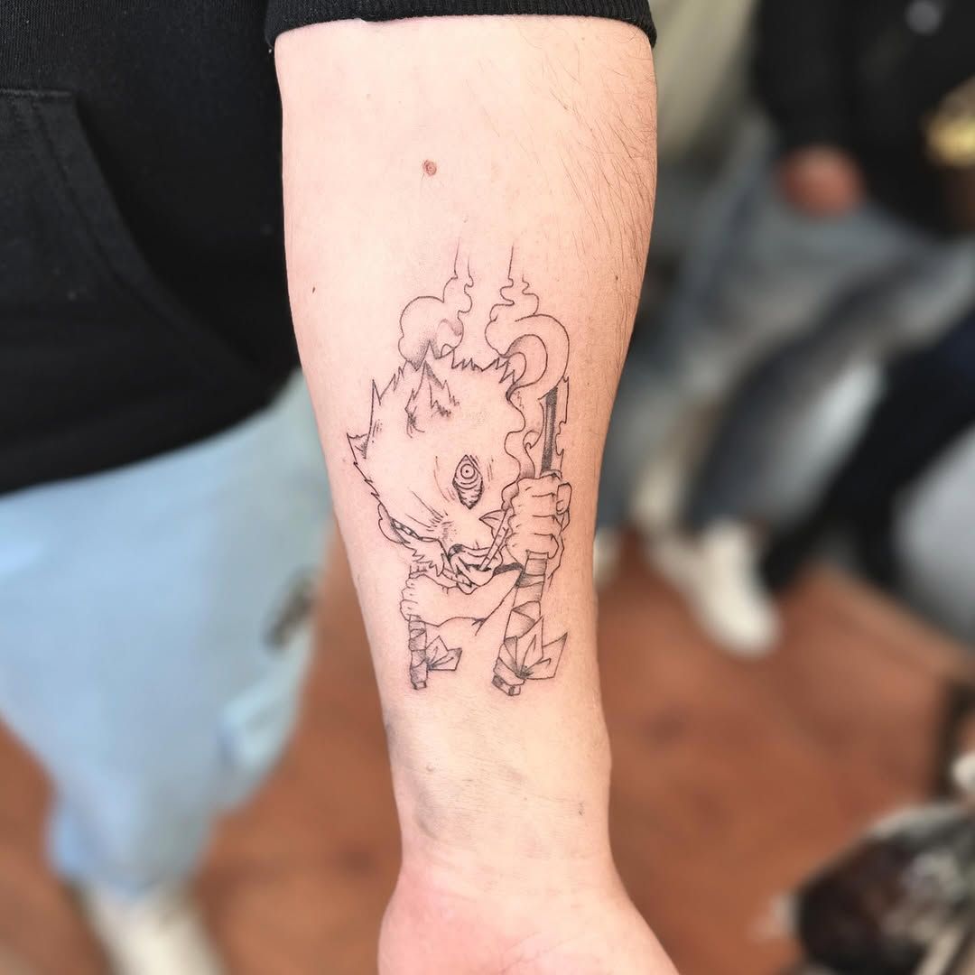 Tatuaggio Fine Line realizzato da La Phil Tattoo a Savigliano