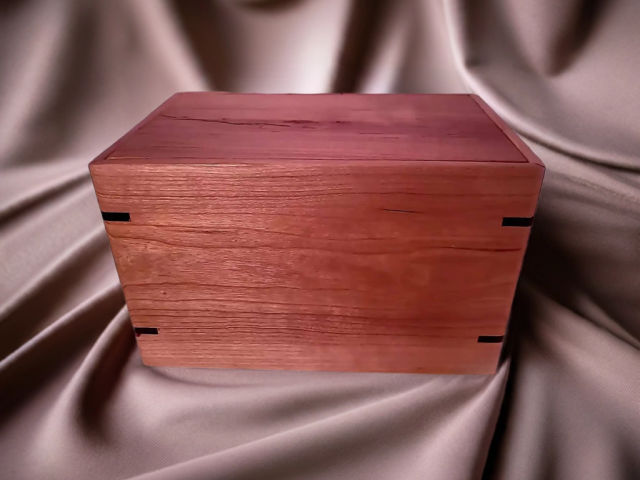 Personalized Medium Cherry Urn, 150 ci — one-of-a-kind cherry cremation urn No. 326