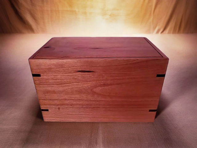 Personalized Medium Cherry Urn, 150 ci — one-of-a-kind cherry cremation urn No. 324