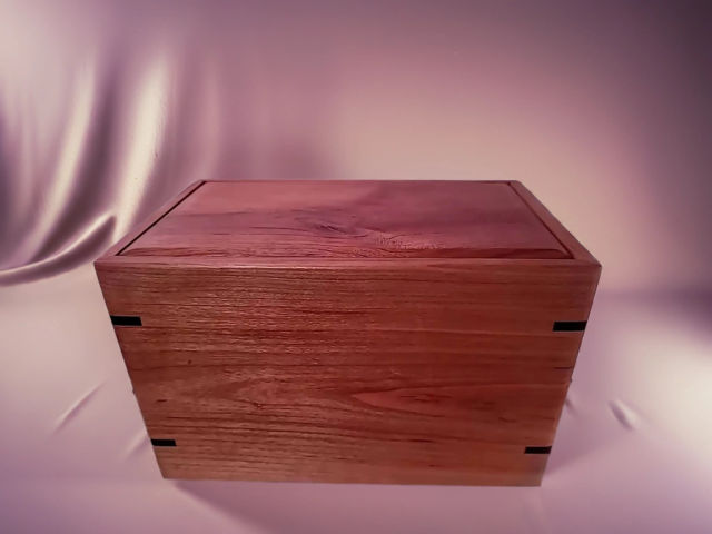 Personalized Medium Cherry Urn, 150 ci — one-of-a-kind cherry cremation urn No. 320