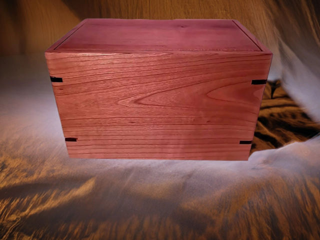 Personalized Medium Cherry Urn, 150 ci — one-of-a-kind cherry cremation urn No. 327