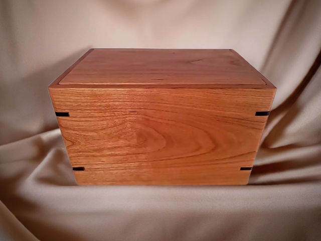 Personalized Medium Cherry Urn, 150 ci — one-of-a-kind cherry cremation urn No. 319
