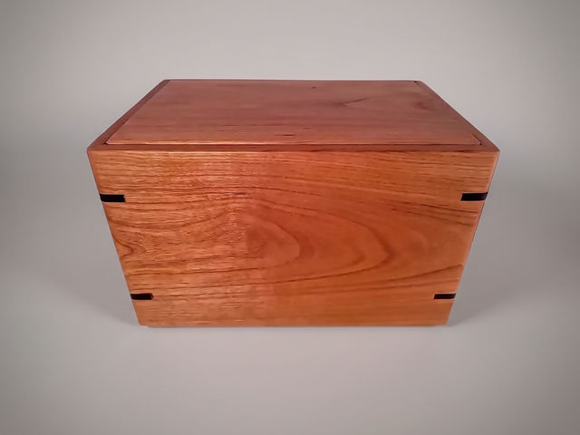 Cherry Laser Engraved Cremation Urn, Medium 150 cu in — one-of-a-kind cherry cremation urn No. 319