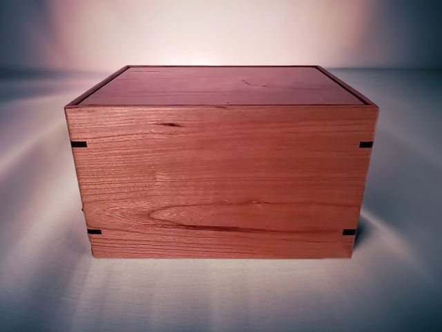 Personalized Medium Cherry Urn, 150 ci — one-of-a-kind cherry cremation urn No. 323