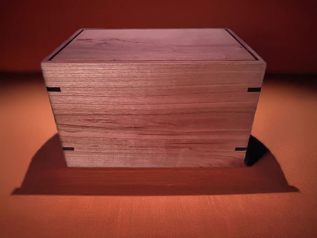 Personalized Medium Cherry Urn, 150 ci — one-of-a-kind cherry cremation urn No. 213