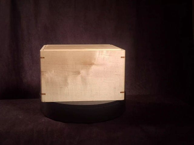 Companion Maple Cremation Urn, 419 cu in — one-of-a-kind maple cremation urn No. 539
