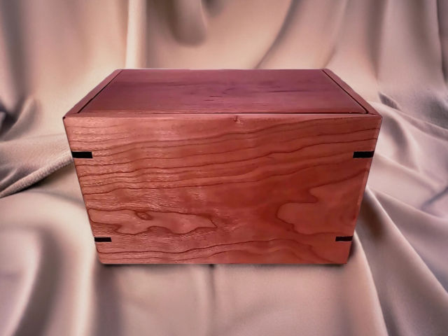 Personalized Medium Cherry Urn, 150 ci — one-of-a-kind cherry cremation urn No. 328