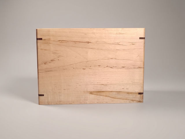 Personalized Companion Maple Urn, 470 ci — one-of-a-kind maple cremation urn No. 524