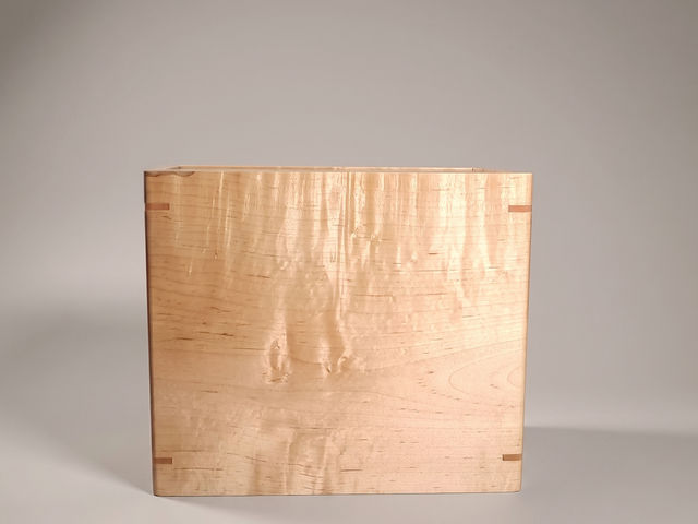 Personalized Companion Maple Urn, 488 ci — one-of-a-kind maple cremation urn No. 534
