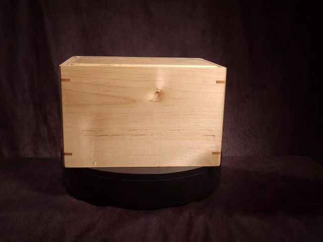 Personalized Large Maple Urn, 385 ci — one-of-a-kind maple cremation urn No. 529