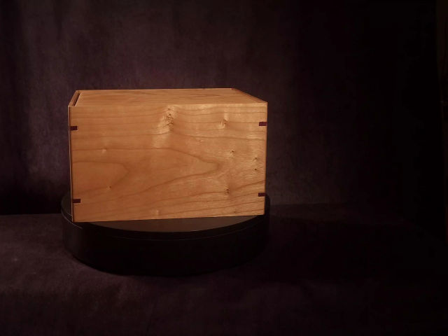 Personalized Large Cherry Urn, 341 ci — one-of-a-kind cherry cremation urn No. 537