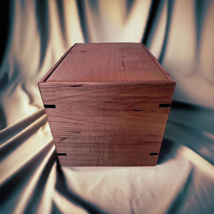 Alternate side view of Maple Cherished Keepsake Urn featuring Maple top and Maple sidesideal for creating a unique memorial