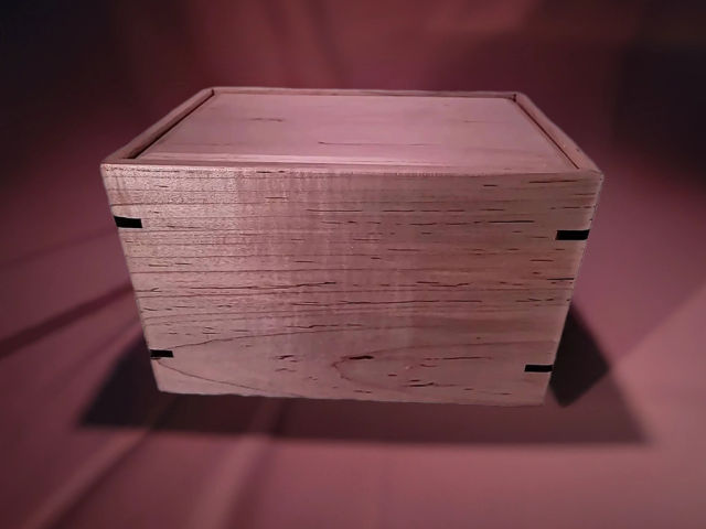 Personalized Medium Maple Urn, 150 ci — one-of-a-kind maple cremation urn No. 310