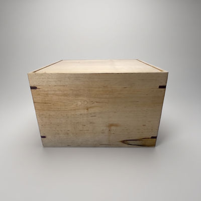 Front and top view of Maple Heartfelt Tribute Urn, showcasing its design and customizable engraving area