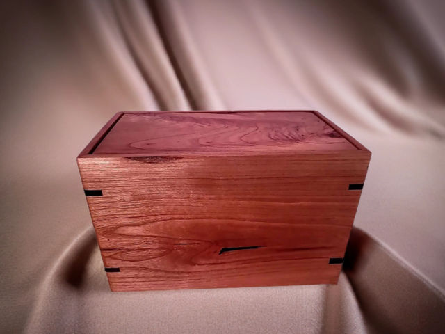 Personalized Medium Cherry Urn, 150 ci — one-of-a-kind cherry cremation urn No. 329