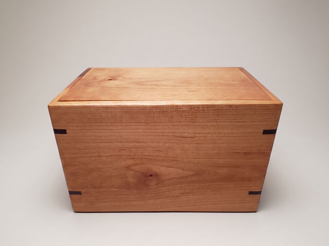 Cherry Laser Engraved Cremation Urn, Medium 150 cu in — one-of-a-kind cherry cremation urn No. 321