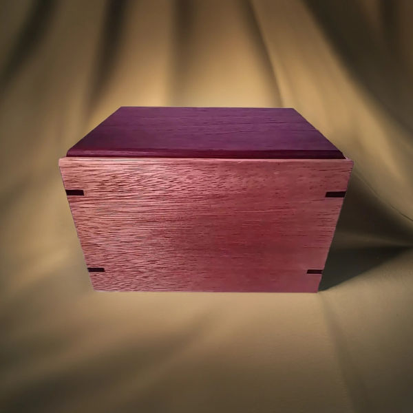 handcrafted maple urn with custom laser engraving