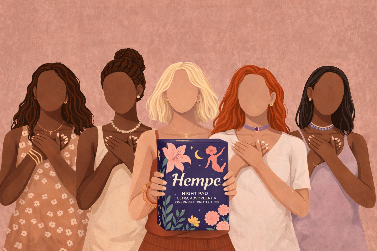 Happy South African women in nature