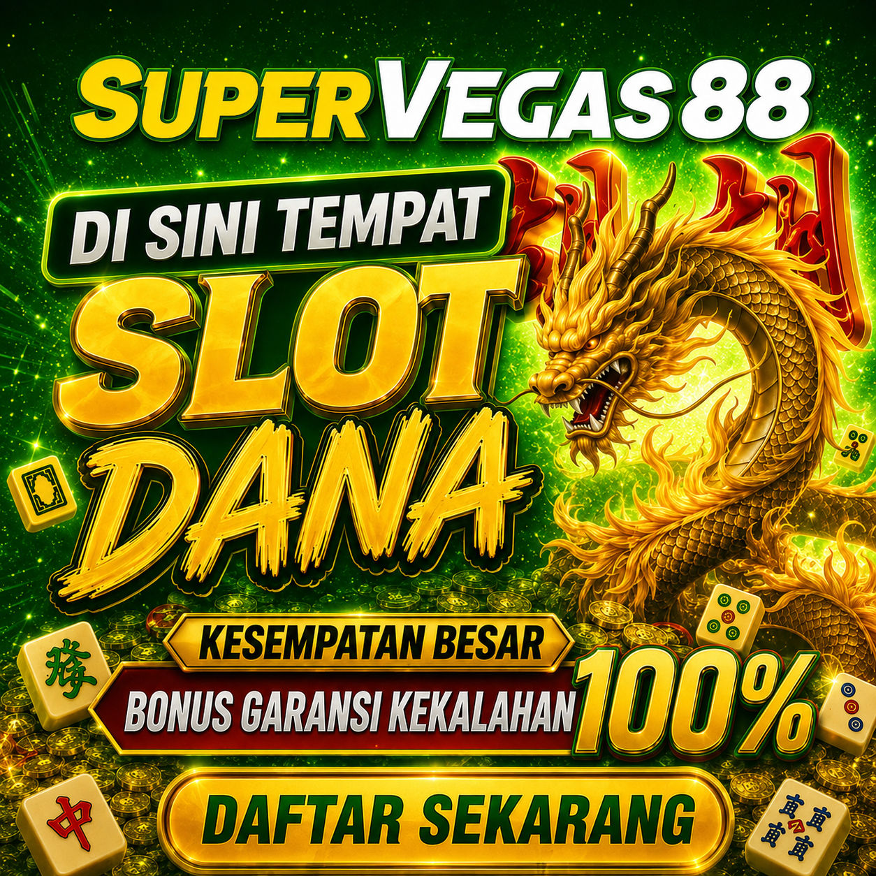 SUPERVEGAS88: Situs Slot DANA Terpercaya Deposit Tanpa Potongan