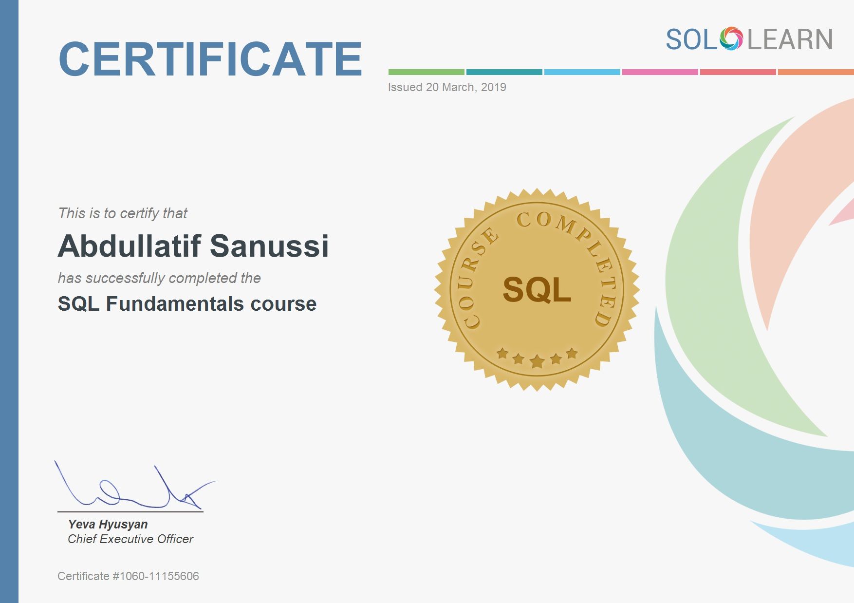 Certifications & Achievements - ::: A-latif:::