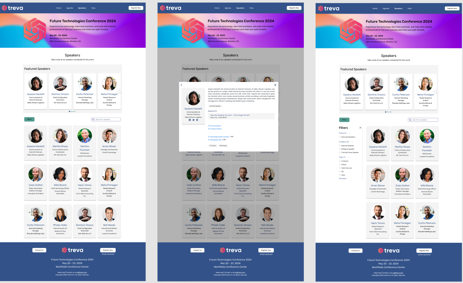Event Marketing & Management Product News | Speaker Widget redesign