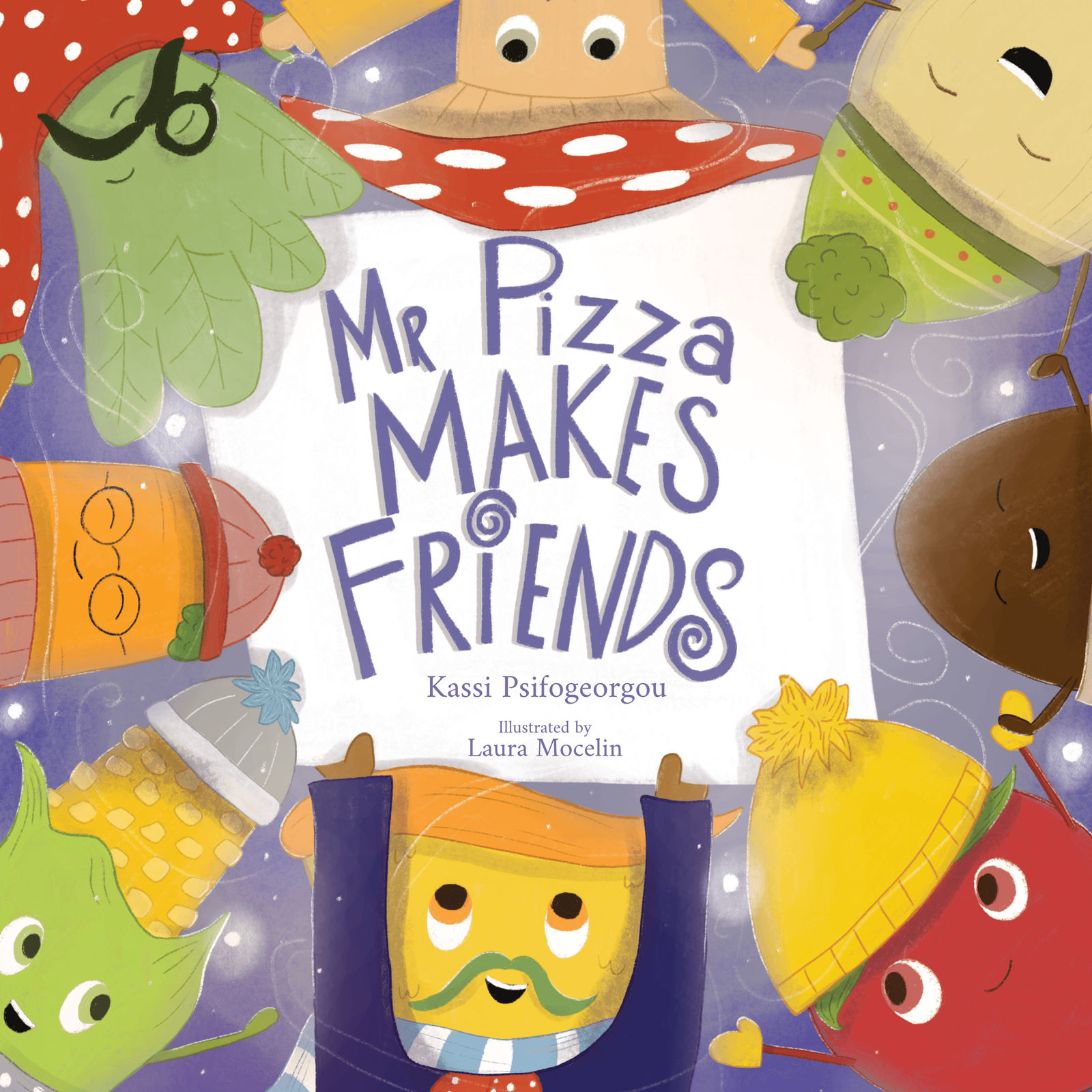 Capa do livro Mr Pizza makes friends