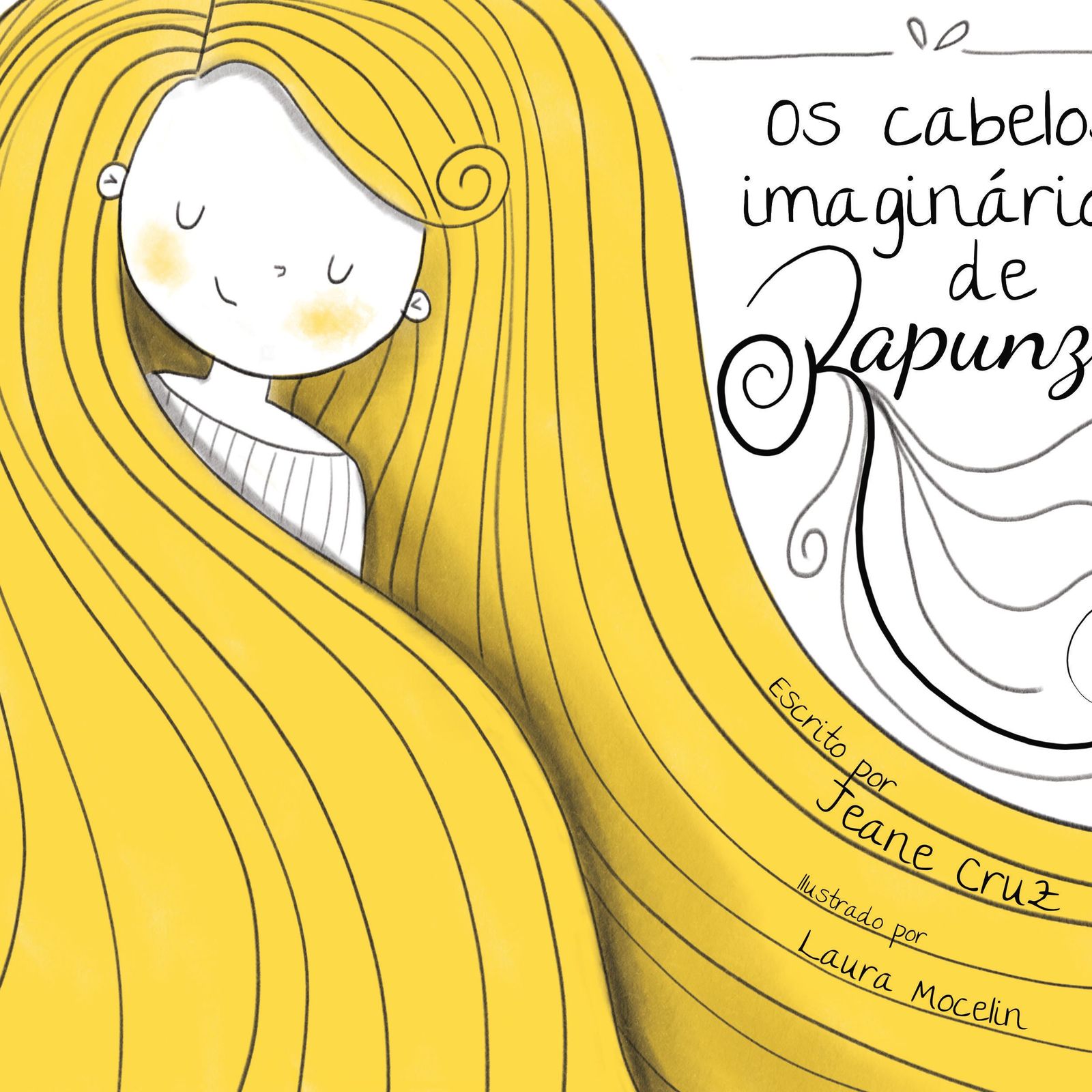 Book cover for Os cabelos imaginários de Rapunzel