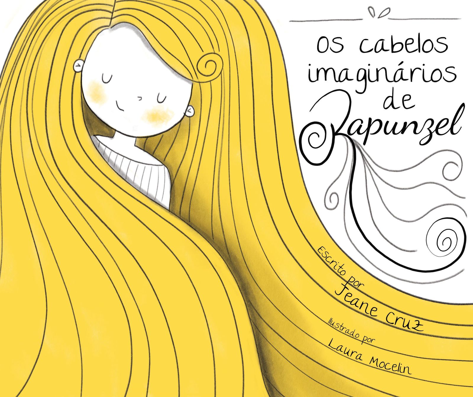 Book cover for Os cabelos imaginários de Rapunzel