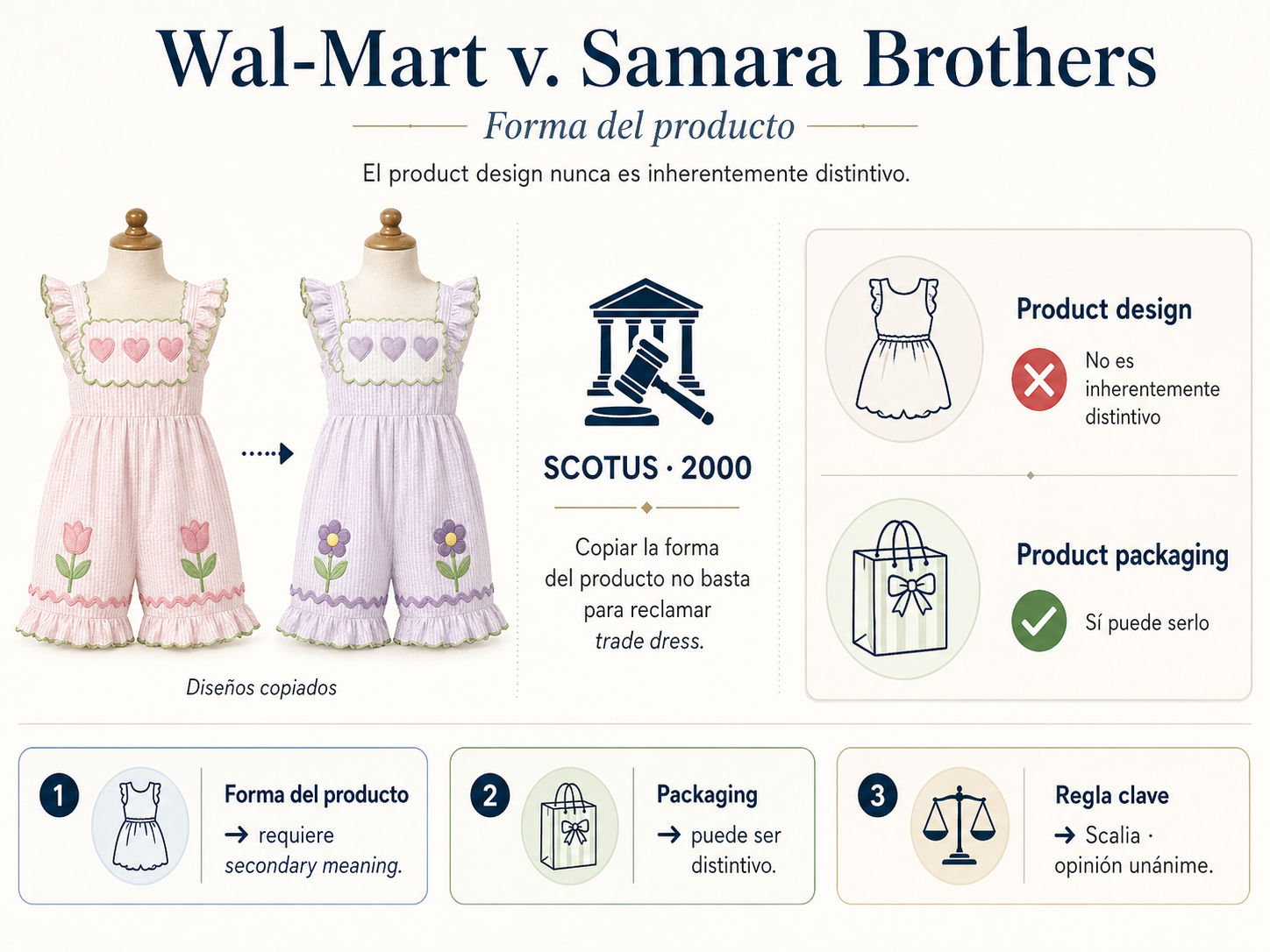 Vestidos infantiles con apliques — Samara Brothers v. Wal-Mart