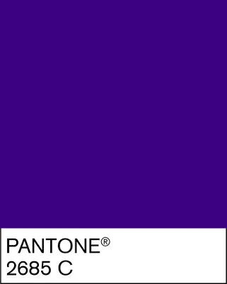 Envoltura morada Cadbury Dairy Milk · Pantone 2685C