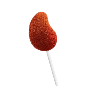 Paleta tipo MANGO con cobertura de chamoy