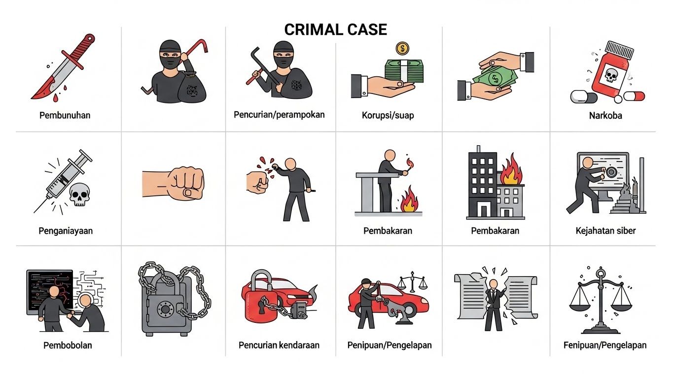 10 contoh kasus hukum pidana