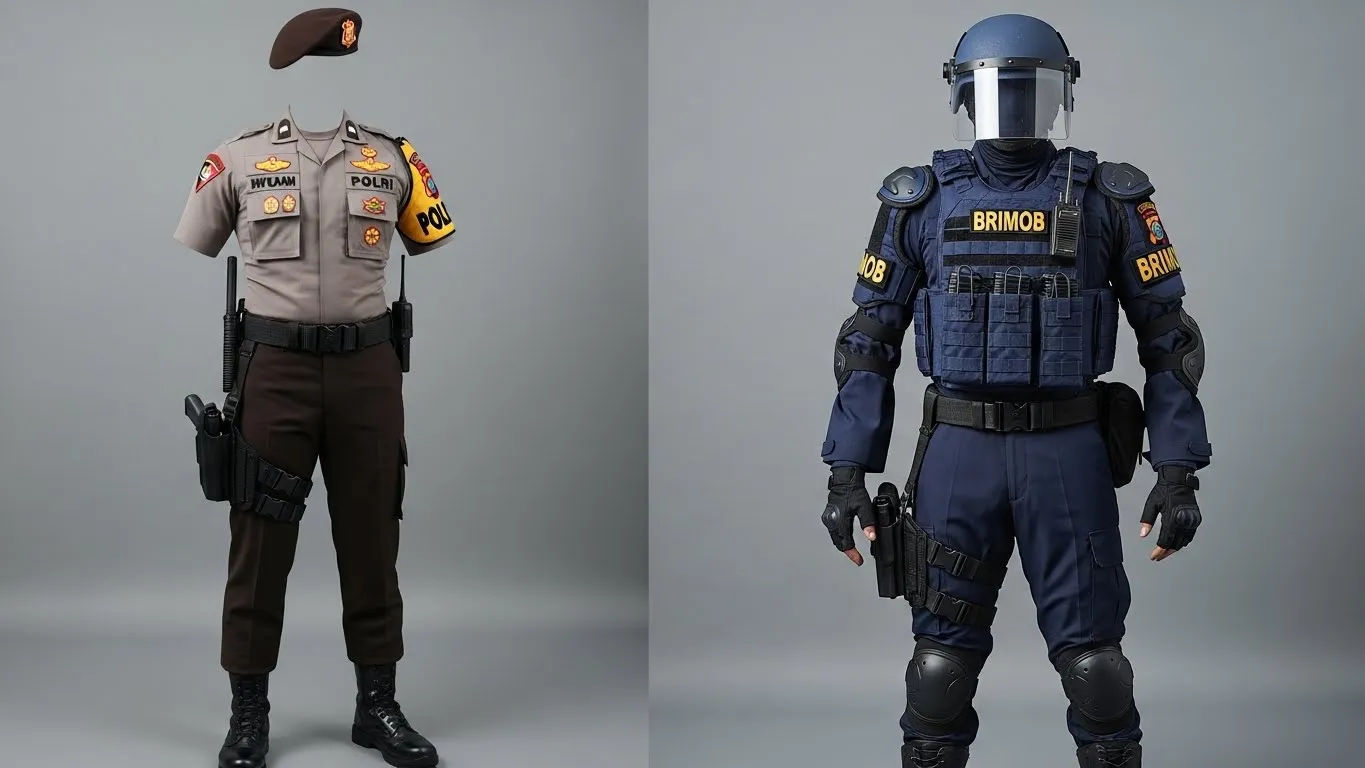 beda polisi dan brimob