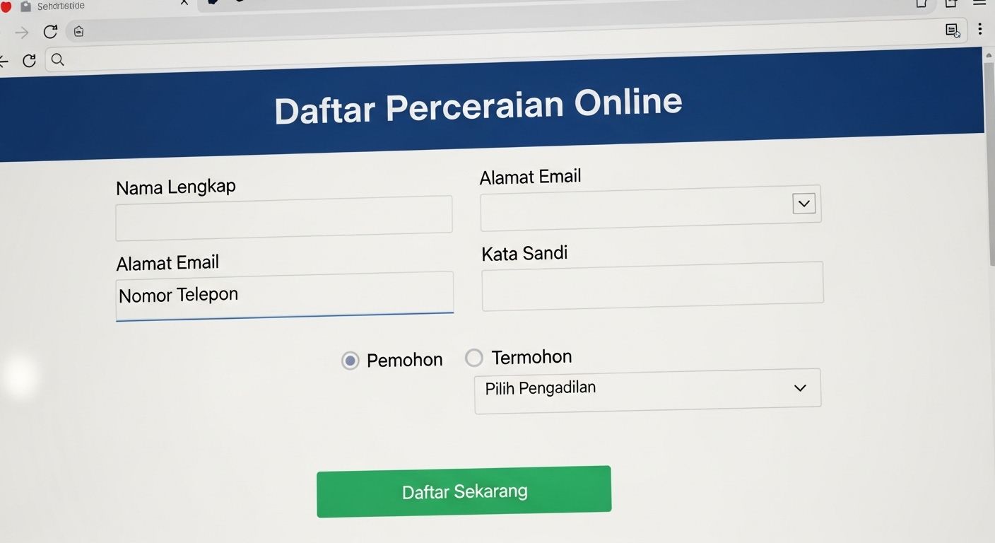 cara daftar gugatan cerai online