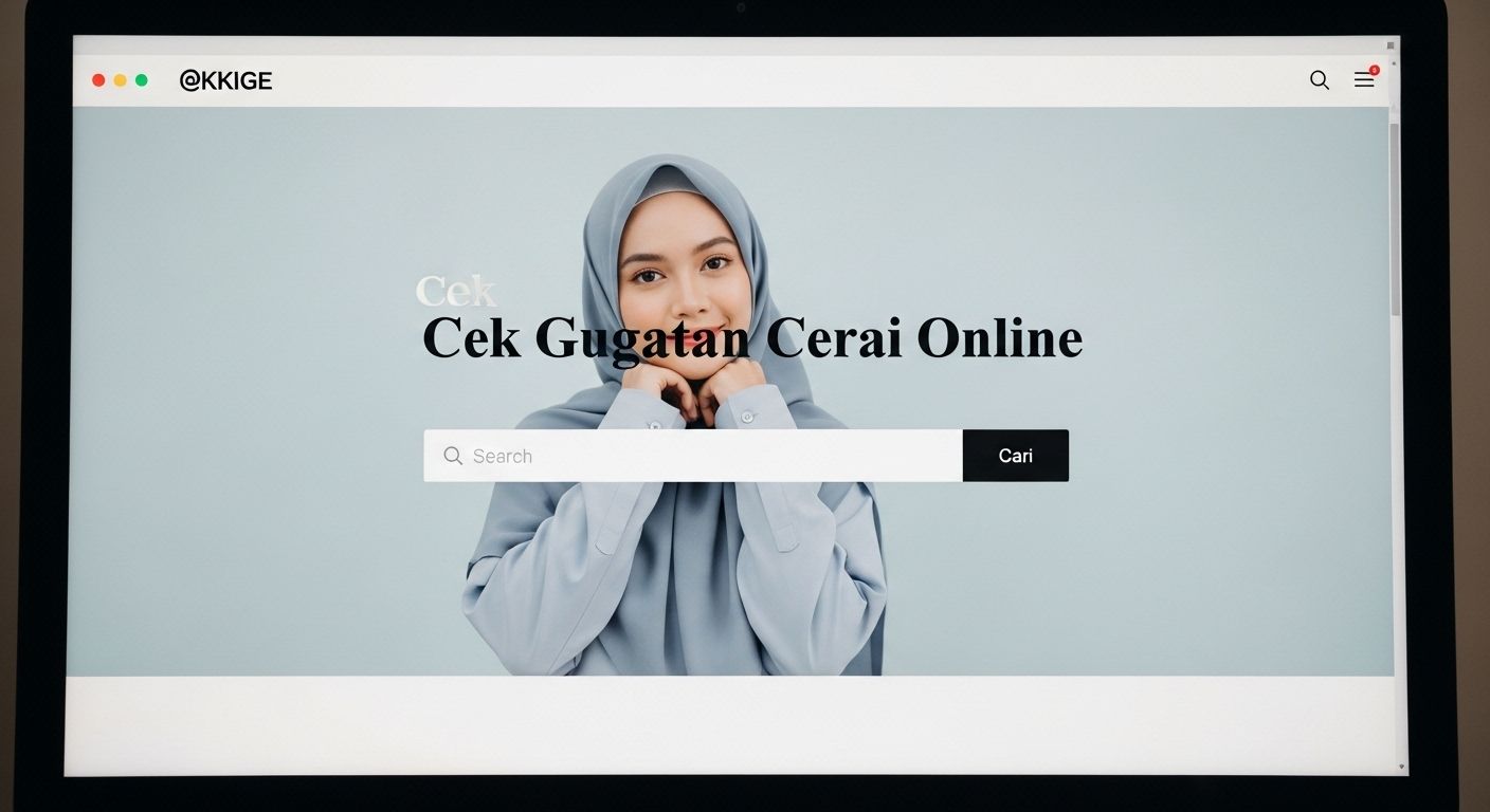 cara mengecek gugatan cerai online