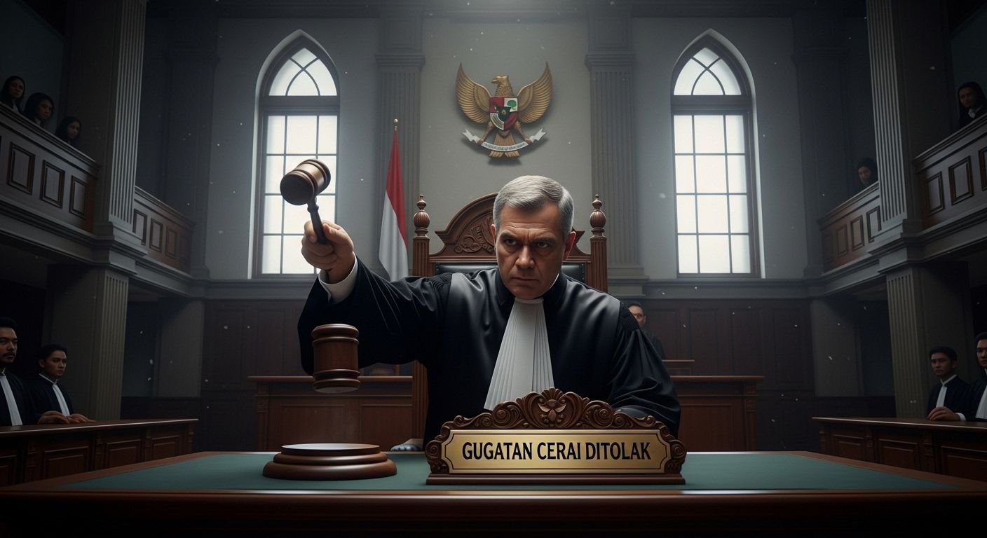 contoh gugatan cerai ditolak hakim