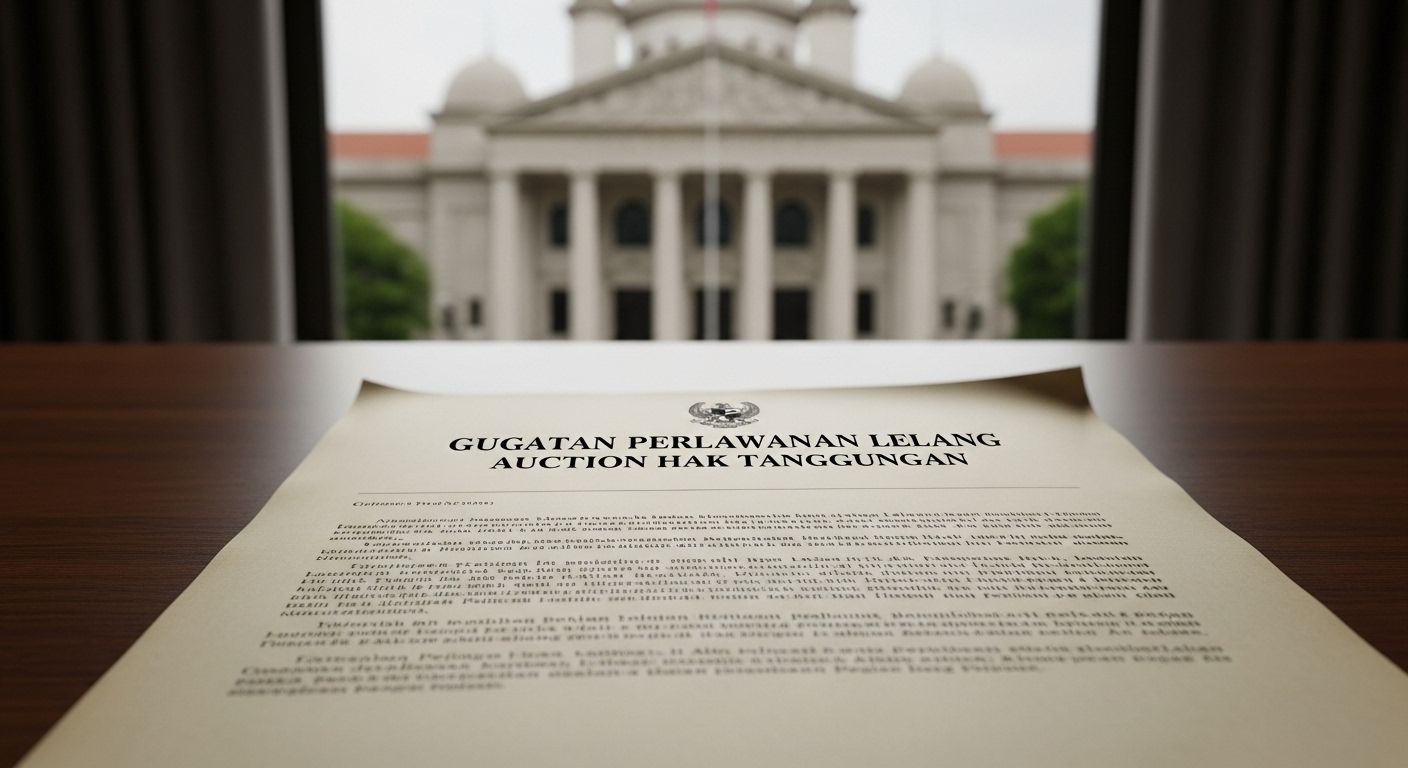 contoh gugatan perlawanan lelang hak tanggungan