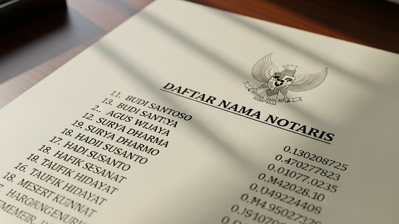 daftar notaris yang terdaftar di kemenkumham