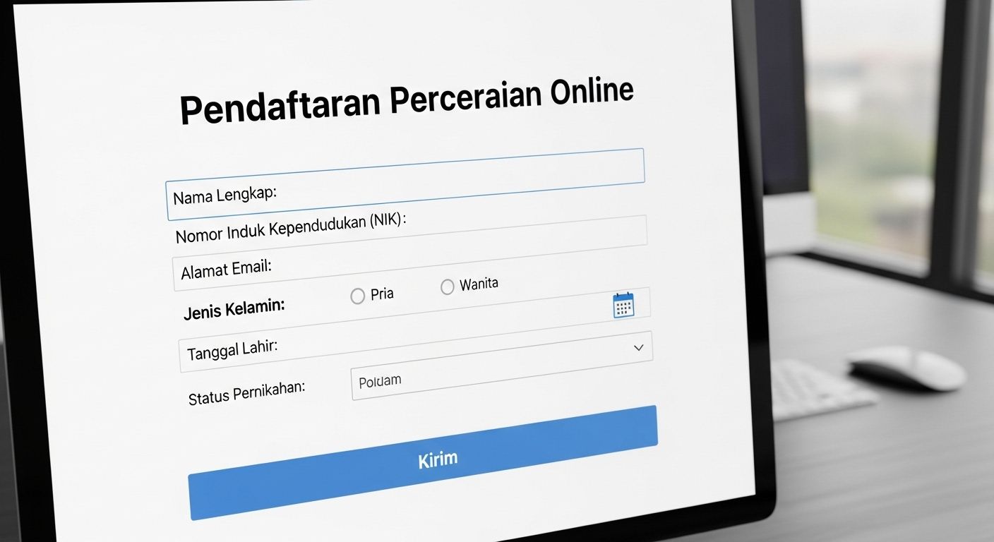 pendaftaran perceraian online