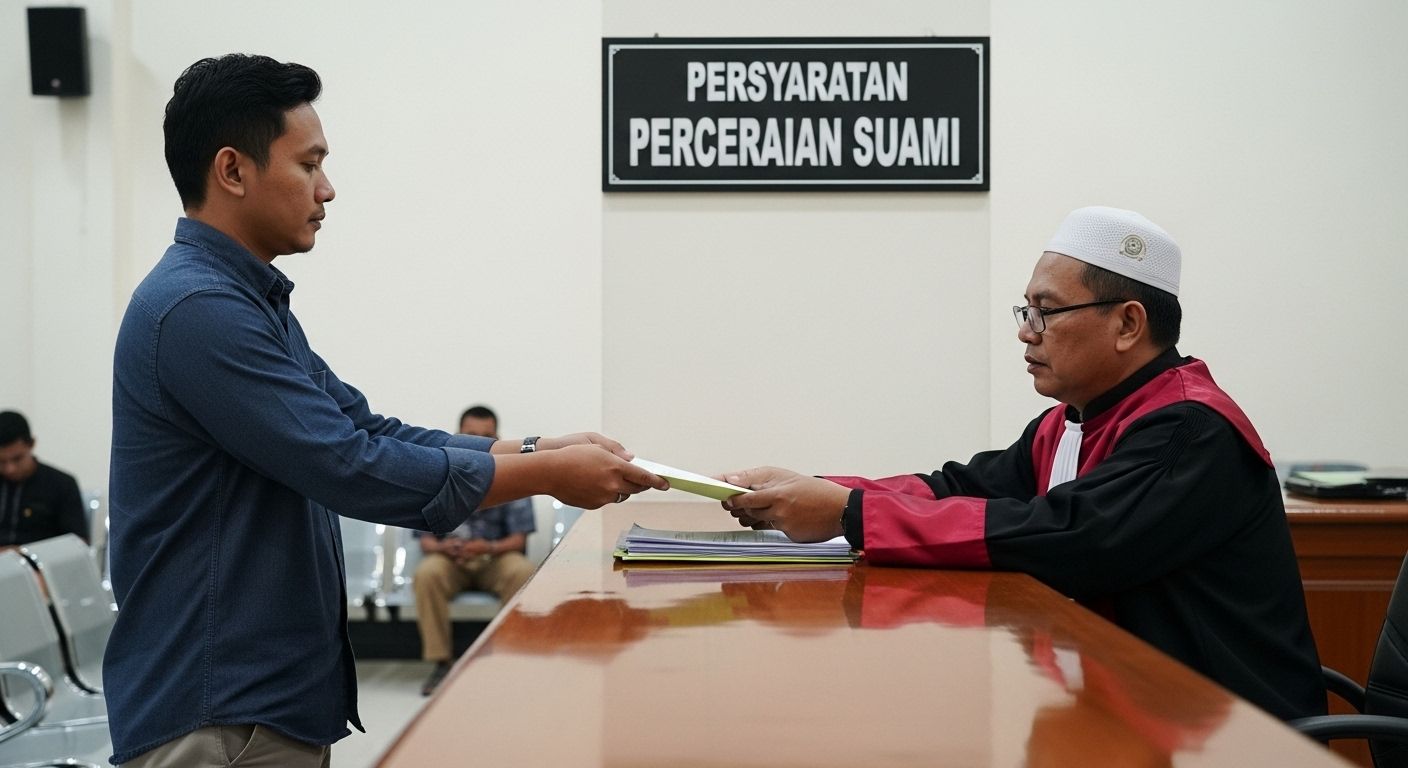 persyaratan cerai pihak suami