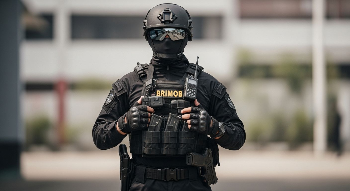 Polisi Seragam Hitam Tugas dan Ciri Khasnya